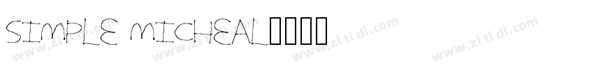 simple micheal字体转换